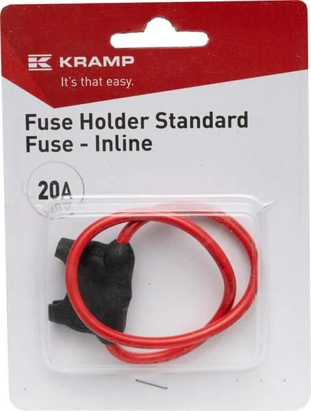 Kramp - FH200X20A - Portafusibile fusibile standard 20A in linea 20A