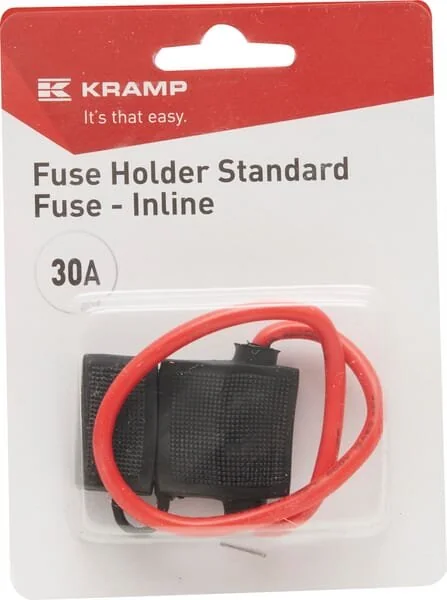 Kramp - FH200X30A - Portafusibile fusibile standard 30A in linea 30A