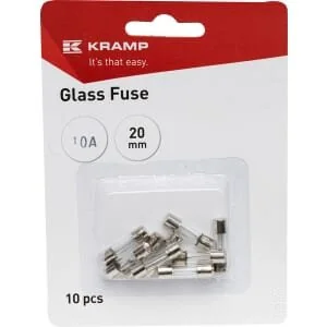 Kramp - FS10010A - Fusibile in vetro 10A 20mm (x10)