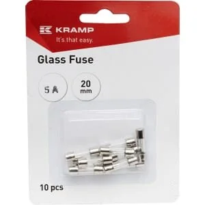 Kramp - FS1005A - Fusibile in vetro 5A 20mm (x10)