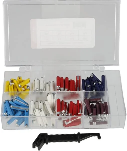 Kramp - FS100ASSB - Fusibile siluro plastico assortimento Box (120 pcs)