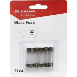 Kramp - FS1502A - Fusibile in vetro 2A 32mm (x10)