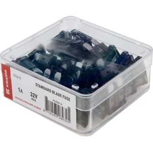 Kramp - FS2001A - Fusibile a lama standard 1A nero (x50)