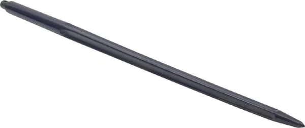 Kramp - FT4064KR - Dente caricatore, diritto, sezione a stella 35x860mm, punta affilata con spina elastica diametro 11.5, nero