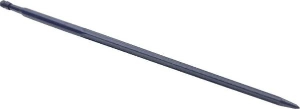Kramp - FT410451KR - Dente caricatore, diritto, sezione a stella 35x1100mm, punta affilata con dado M22x1.5mm, blu