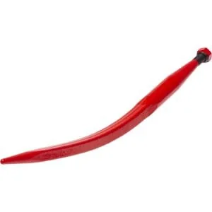Kramp - FT42KR - Dente della pala, curvato, sezione quadrata 36x680mm, punta appuntita con dado Mm, rosso