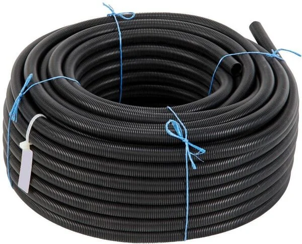 Kramp - FTBLC16050 - Tubo di protezione 16 mm 50 m in corrugato flessibile, chiuso, nero