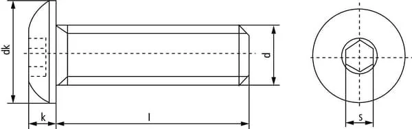 Kramp - ISO738056109B - Vite esagonale BK 10.9 nera