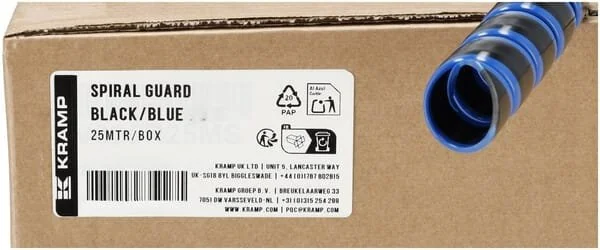 Kramp - KBV13BBP025KR - Guaina a spirale nero/blu 13-18 25m