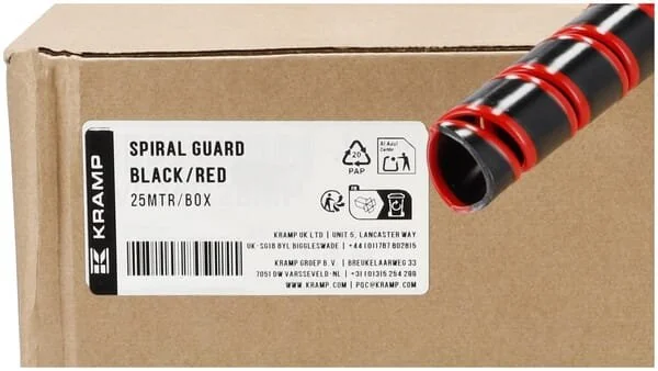 Kramp - KBV13BRP025KR - Protezione spirale nero/rosso 13-18 25m