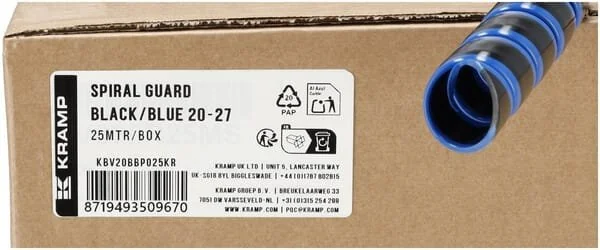 Kramp - KBV20BBP025KR - Protezione spirale nero/blu 20-27 25m
