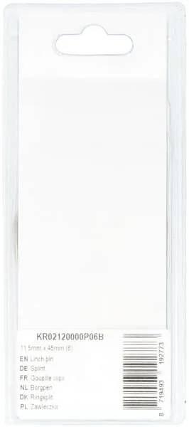 Kramp - KR02120000P06B - Coppiglia a molla 11.5mm x 45mm (6)