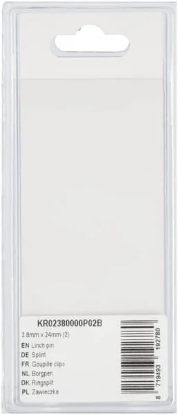 Kramp - KR02380000P02B - Coppiglia a molla 3.8mm x 24mm (2)