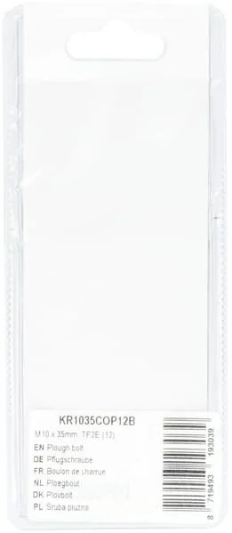 Kramp - KR1035COP12B - Vite aratro M10x35mm, TF2E (12)