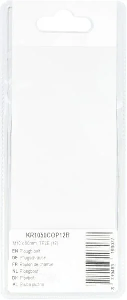Kramp - KR1050COP12B - Vite aratro M10x50mm, TF2E (12)