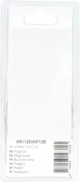 Kramp - KR1135VKP12B - Bullone aratro M11x35mm, TFCC (12)