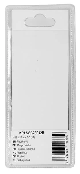 Kramp - KR1238C2FP12B - Bullone aratro M12x38mm, TC (12)