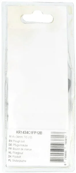 Kramp - KR1434C1FP12B - Bullone aratro M14x34mm, TC (12)