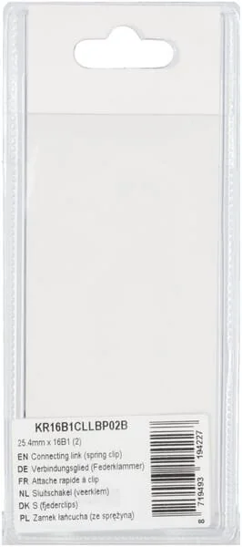 Kramp - KR16B1CLLBP02B - Maglia di connessione (Molla a clip) 25.4mm x 16B1 (2)
