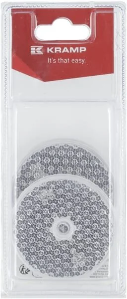 Kramp - KR300003020P02B - Catadiottro rotondo bianco (2)