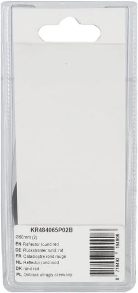 Kramp - KR484065P02B - Catadiottro rotondo rosso (2)
