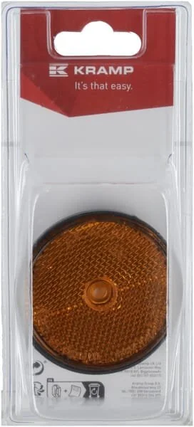 Kramp - KR484066P02B - Catadiottro rotondo arancione (2)