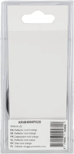 Kramp - KR484066P02B - Catadiottro rotondo arancione (2)