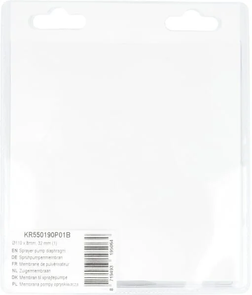 Kramp - KR550190P01B - Diaframma pompa irroratrice diametro 110x8mm, 32mm (1)