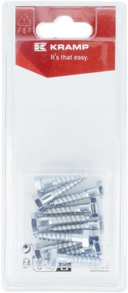 Kramp - KR571630P10B - Vite da legno M6x30mm (10)