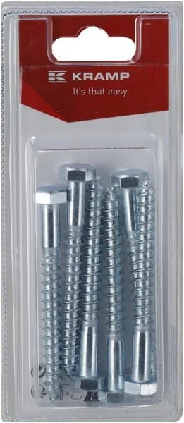 Kramp - KR571880P06B - Vite da legno M8x80mm (6)