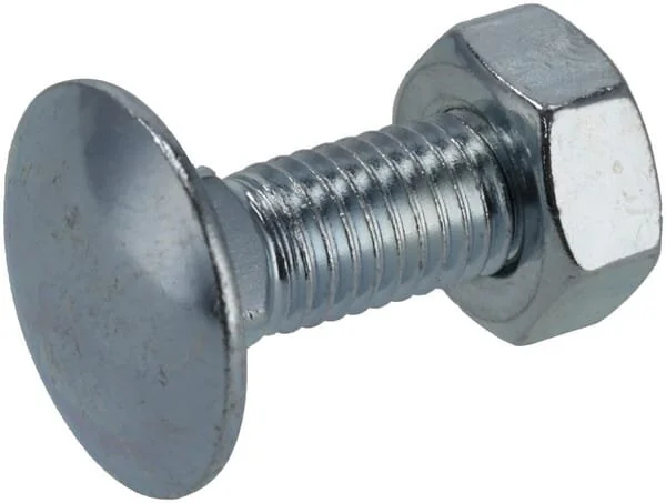 Kramp - KR6031030P06B - Dado e bullone a testa quadra M10x30mm, 4.6 (6)