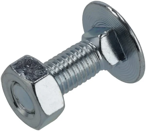 Kramp - KR6031030P06B - Dado e bullone a testa quadra M10x30mm, 4.6 (6)
