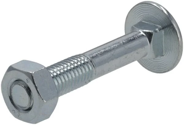 Kramp - KR6031060P06B - Dado e bullone a testa quadra M10x60mm, 4.6 (6)