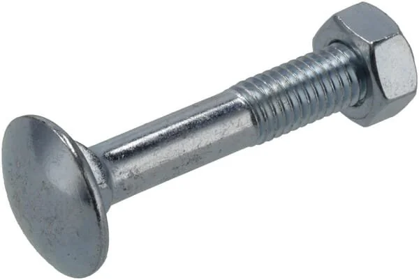 Kramp - KR6031080P06B - Dado e bullone a testa quadra M10x80mm, 4.6 (6)