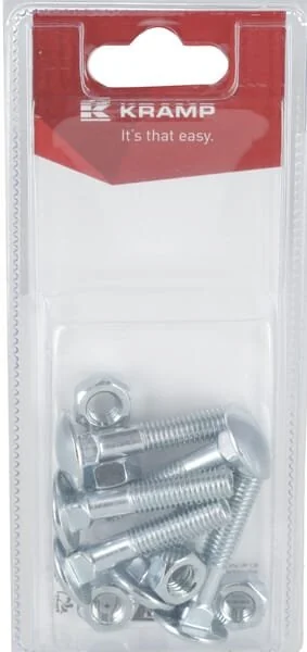 Kramp - KR603840P06B - Dado e bullone M8x40mm, 4.6 (6)