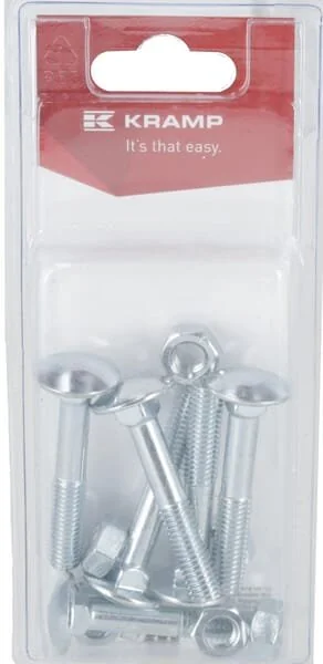 Kramp - KR603850P06B - Dado e bullone M8x50mm, 4.6 (6)
