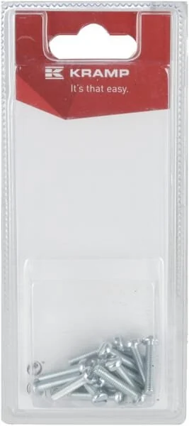 Kramp - KR84420P20B - Vite a testa cilindrica con intaglio M4x20mm (20)