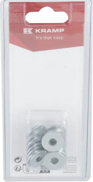 Kramp - KR9021A6P20B - Rondella per bullone a testa quadra M6x18 Diameter (20)