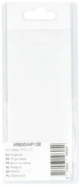Kramp - KR930VKP12B - Bullone aratro M9x30mm, TFCC (12)
