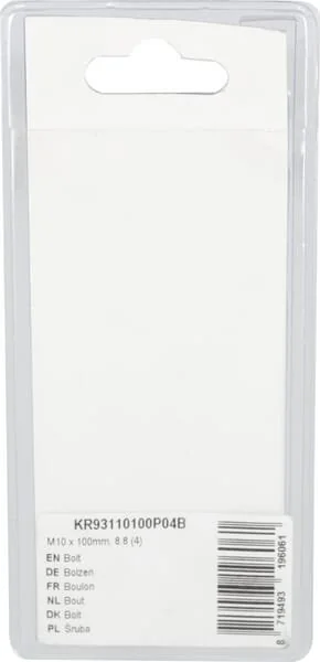 Kramp - KR93110100P04B - Bullone Mm, 8.8 (4)