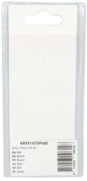 Kramp - KR9311070P04B - Bullone Mm, 8.8 (4)