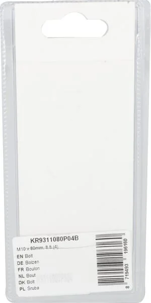 Kramp - KR9311080P04B - Bullone Mm, 8.8 (4)