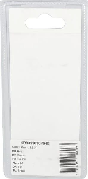 Kramp - KR9311090P04B - Bullone Mm, 8.8 (4)