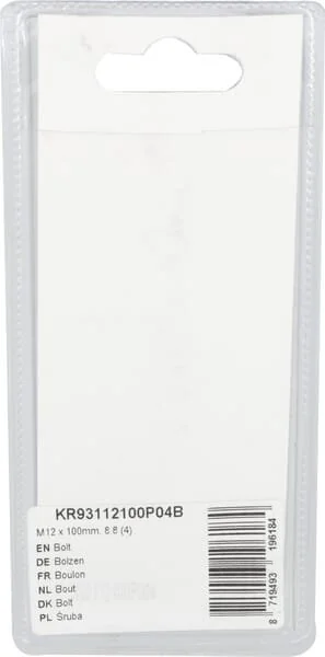 Kramp - KR93112100P04B - Bullone Mm, 8.8 (4)
