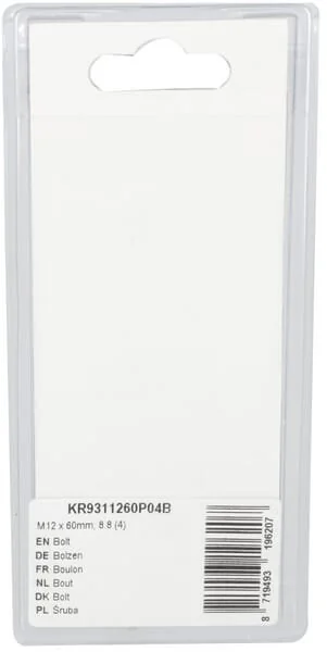 Kramp - KR9311260P04B - Bullone Mm, 8.8 (4)