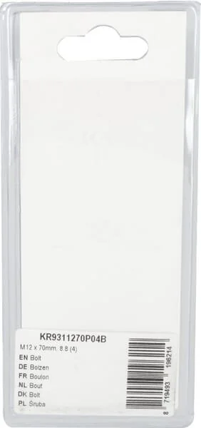 Kramp - KR9311270P04B - Bullone Mm, 8.8 (4)