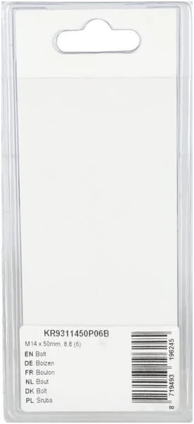 Kramp - KR9311450P06B - Bullone Mm, 8.8 (6)