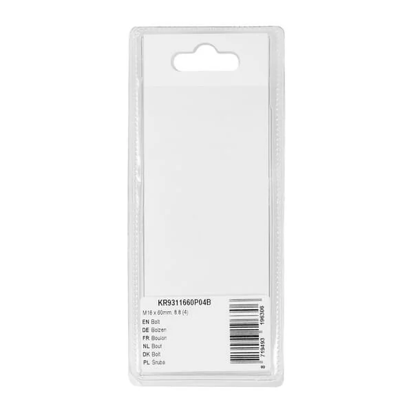 Kramp - KR9311660P04B - Bullone Mm, 8.8 (4)
