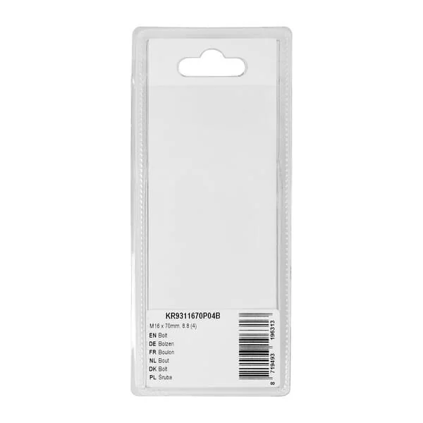 Kramp - KR9311670P04B - Bullone Mm, 8.8 (4)