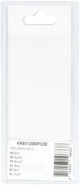 Kramp - KR9312080P02B - Bullone Mm, 8.8 (2)